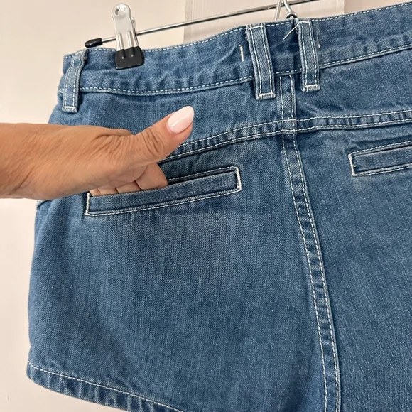 Free People Sweet Surrender Lace Inset High Rise Jean Shorts Size 27 - Picture 7 of 10